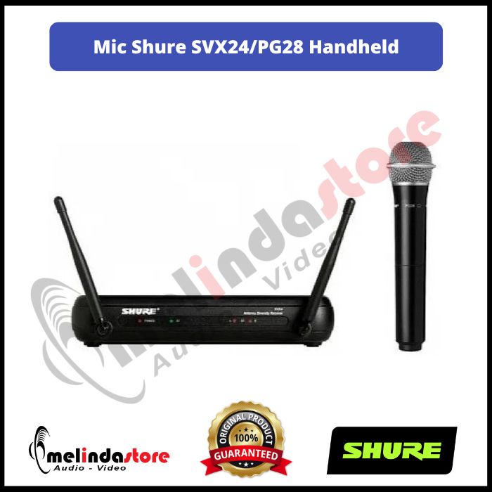 Microphone Wireless Shure SVX24/PG28 | Wireless Mic Shure Handheld Single